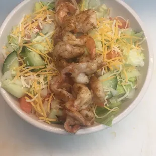 Grilled Shrimp Salad.