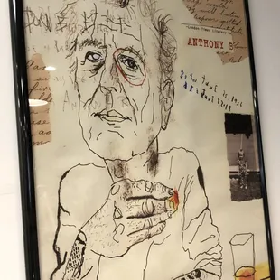 Paying tribute to the late, the great: Anthony Bourdain.