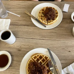 chicken and waffles