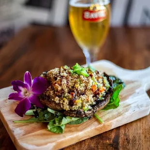 Quinoa Stuffed Portobello Mushroom