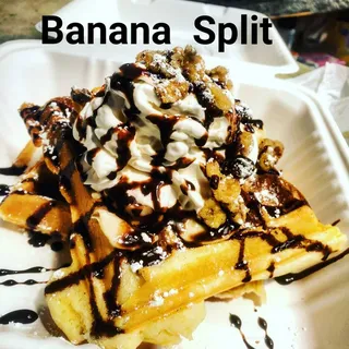 Banana Split Waffle