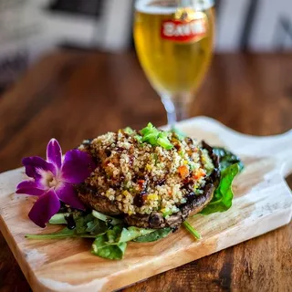 Quinoa Stuffed Portabelo Mushroom Steak