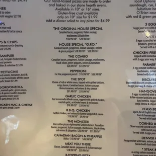 Pizza list