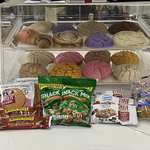 Variety of snacks