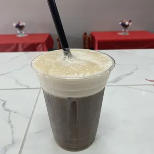 Iced coffee with Hemp creamer