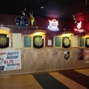 darts and darts on the wall