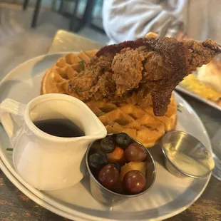 food, waffles