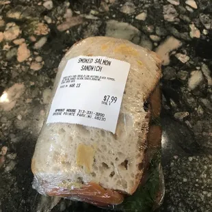 My favorite smoked salmon sandwich