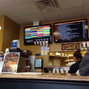 sushi and sashimi, interior