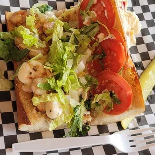 Cajun shrimp Poboy. Friday night Fish special.