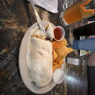 My wet burrito was one of the best I ever had.