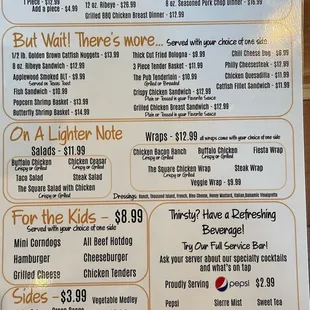 Menu Back