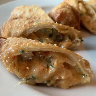 Crawfish egg rolls.  HEAVENLY.