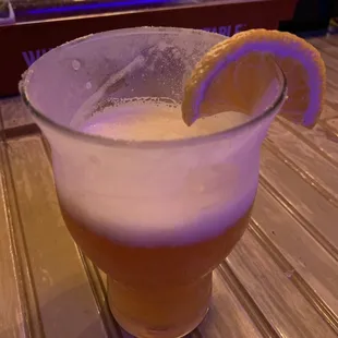 Blue moon and orange