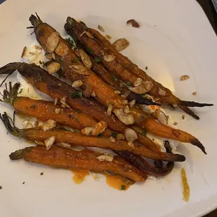 Sautéed carrots were tender and tasty.