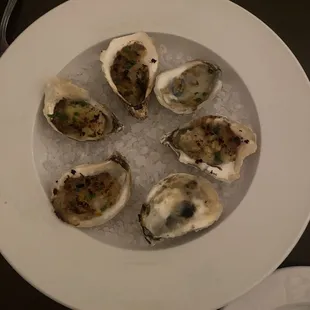 roasted oysters