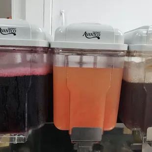 All home made juices,hibiscus,fruity lemonade,dirty tea