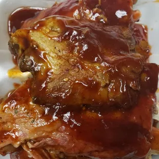 Bbq ribs,homemade bbq sauce