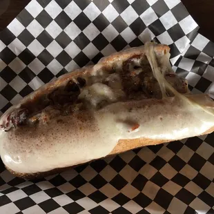 Traditional Philly Cheesesteak Sandwich