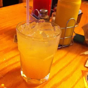 My third glass tonight, coconut rum with OJ abs pineapple juice.