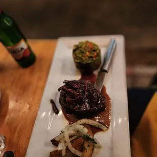 Peppered steak