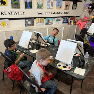 Paint lessons and birthday party