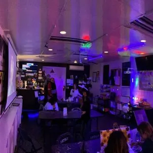 Inside karaoke night