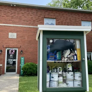 the outside of the building