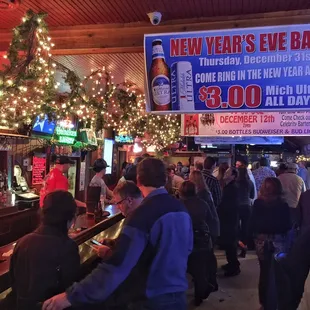 Inside the entrance area. Most of the bar.