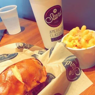 BBQ Brisket on a Pretzel Roll