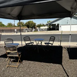 Outside seating