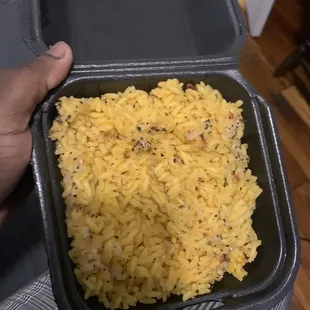 side of yellow rice