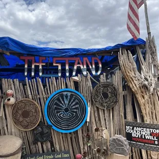 a variety of items on display