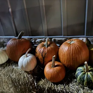 Decorations out front