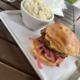 a plate of food on a table