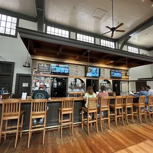 people sitting at the bar