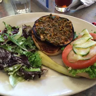 Spicy Indian Eggplant Sandwich