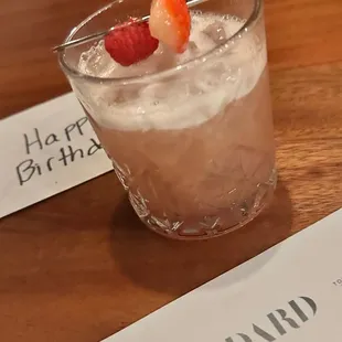 Seasonal drink with their house whisky