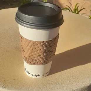 Red Eye; baristas add cream for you.