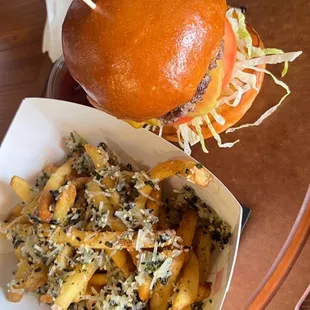 Combo- with truffle parmesan fries.