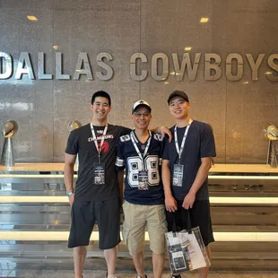 pic w/ the super bowl trophies