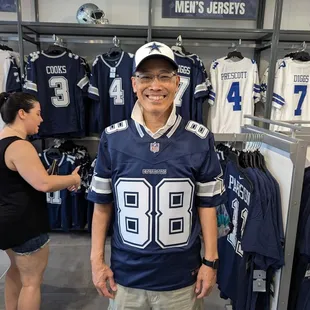 trying on some shiny new gear