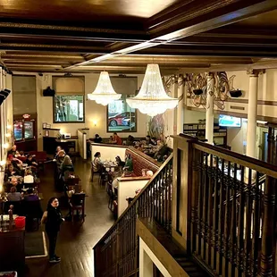 View from the upper floor