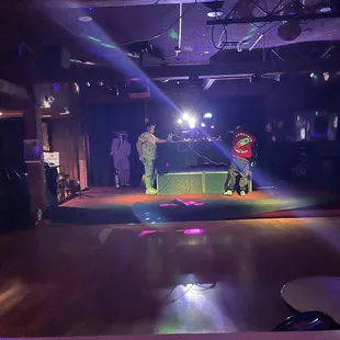 The main dance floor/stage area