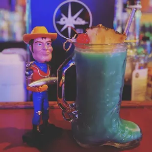 Bucks Rocket Ride frozen painkiller in a boot!