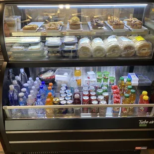 Display full of goodies, with sandwiches courtesy of sister location Cafe 700 on 700 H st