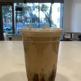 Iced dirty chai latte
