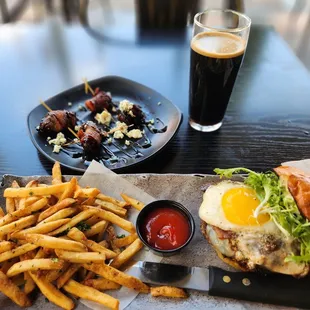 Drunken pig with fries