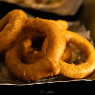 Tempura battered onion rings