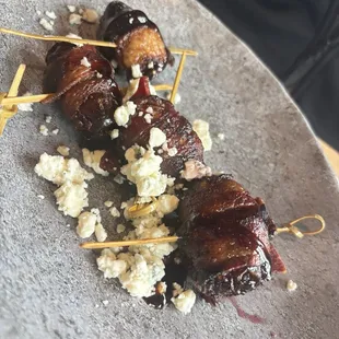 Bacon wrapped dates
